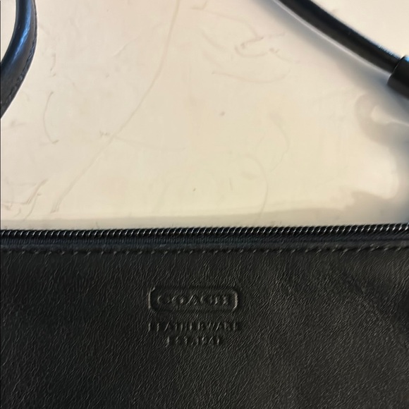 Coach Black All Leather Wristlet